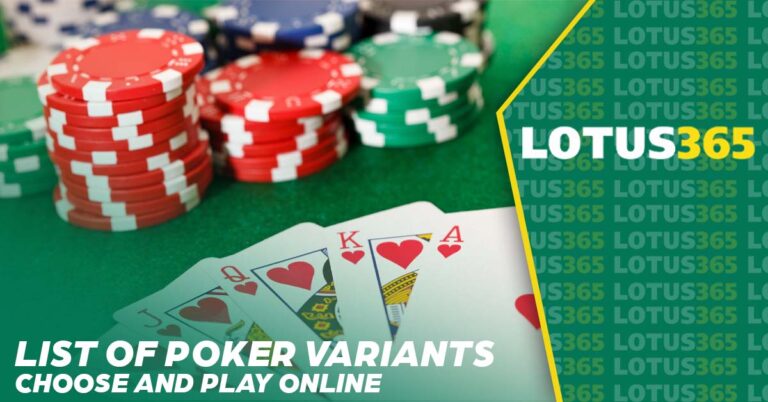 List of Poker Variants – Choose and Play Online